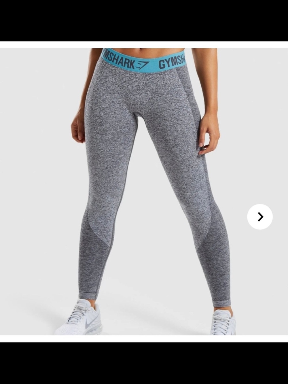 Gymshark Gray Teal Flex Seamless Workout Leggings – XS